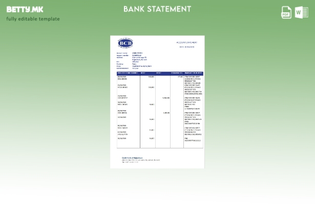 модерен стил Бурунди Кредитна банка на Буџумбура шаблон за извод од банка